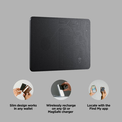 Nomad Tracking Card Air (V2) - Find My - Black 