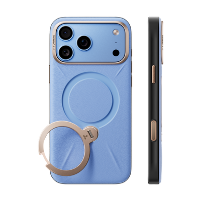 Torras Ostand Q3 VegSkin Case for iPhone 18 Pro Max - Blue 