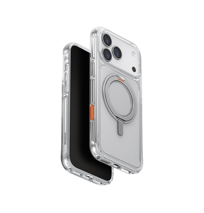 Uniq Swivix Hybrid Clear Case with 360° Rotating Kickstand for iPhone 17 Pro Max