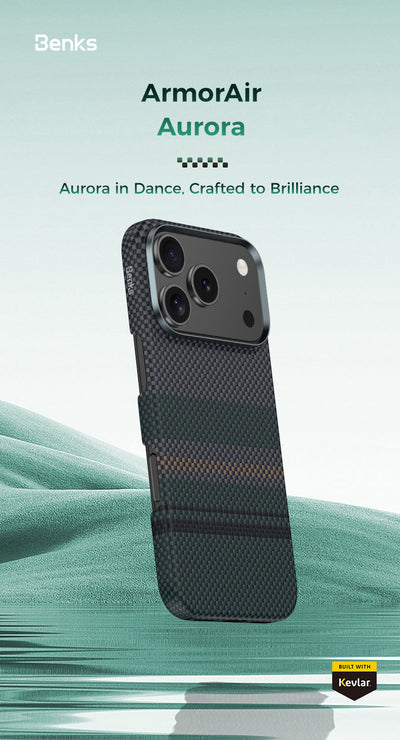 Benks Aurora Air C1 Case built with Kevlar® for iPhone 18 Pro Max - features