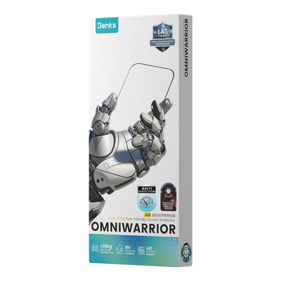 Benks OmniWarrior Screen Protector for iPhone Duo - AR Glass retail packaging