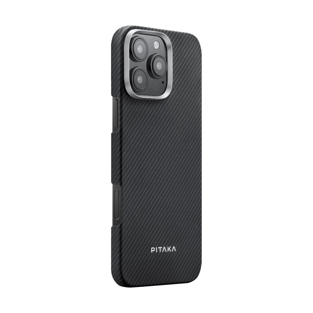 Pitaka Ultra-Slim Case for iPhone 16 Pro Max 600D Black/Grey (Twill)