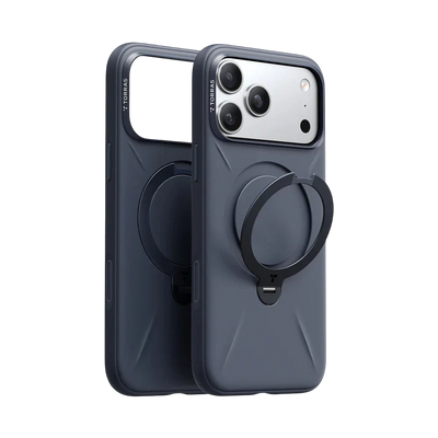 TORRAS Ostand Spin Silicone MagSafe Case for iPhone 17 Pro & Pro Max - Midnight Blue #color_midnight-blue