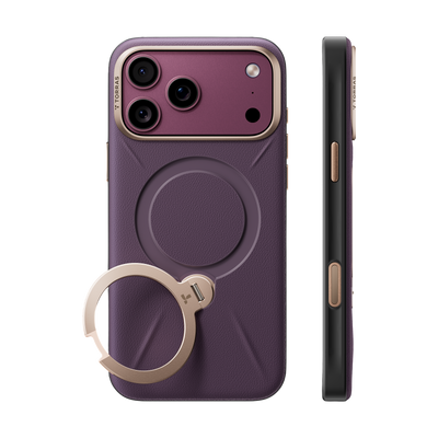 Torras Ostand Q3 VegSkin Case for iPhone 18 Pro Max - Purple 