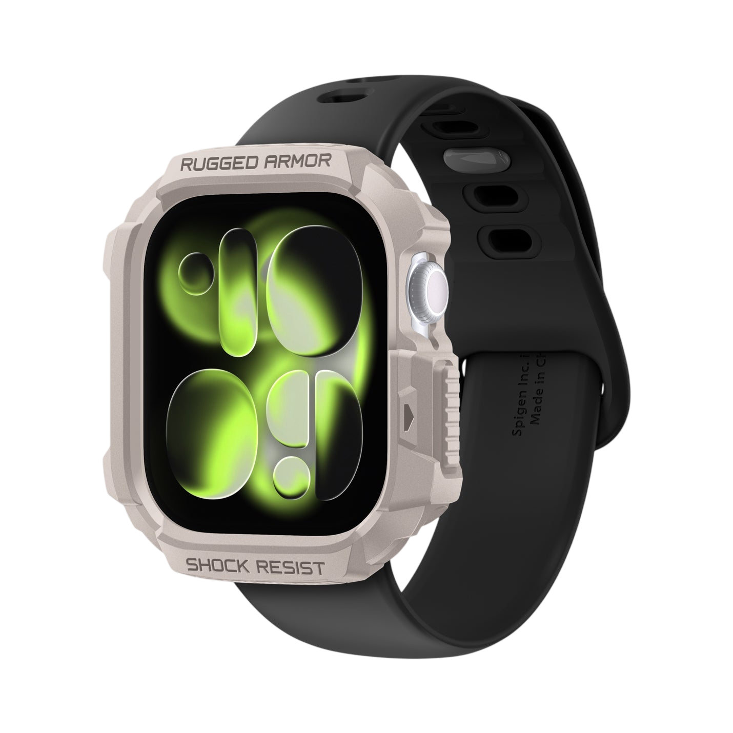 حافظة سبجن روجيد أرمور 2 لسلسلة ساعة آبل 11 / سلسلة 10 46mm