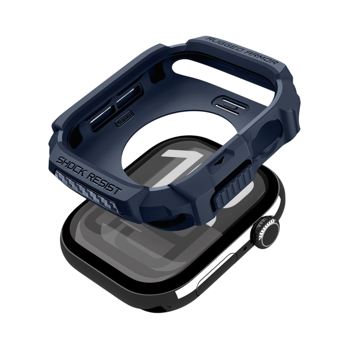 حافظة سبجن روجيد أرمور 2 لسلسلة ساعة آبل 11 / سلسلة 10 46mm