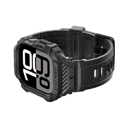 حافظة سبجن روجيد أرمور برو 2 + حزام لساعات أبل ووتش سيريز 11 / 10 46مم