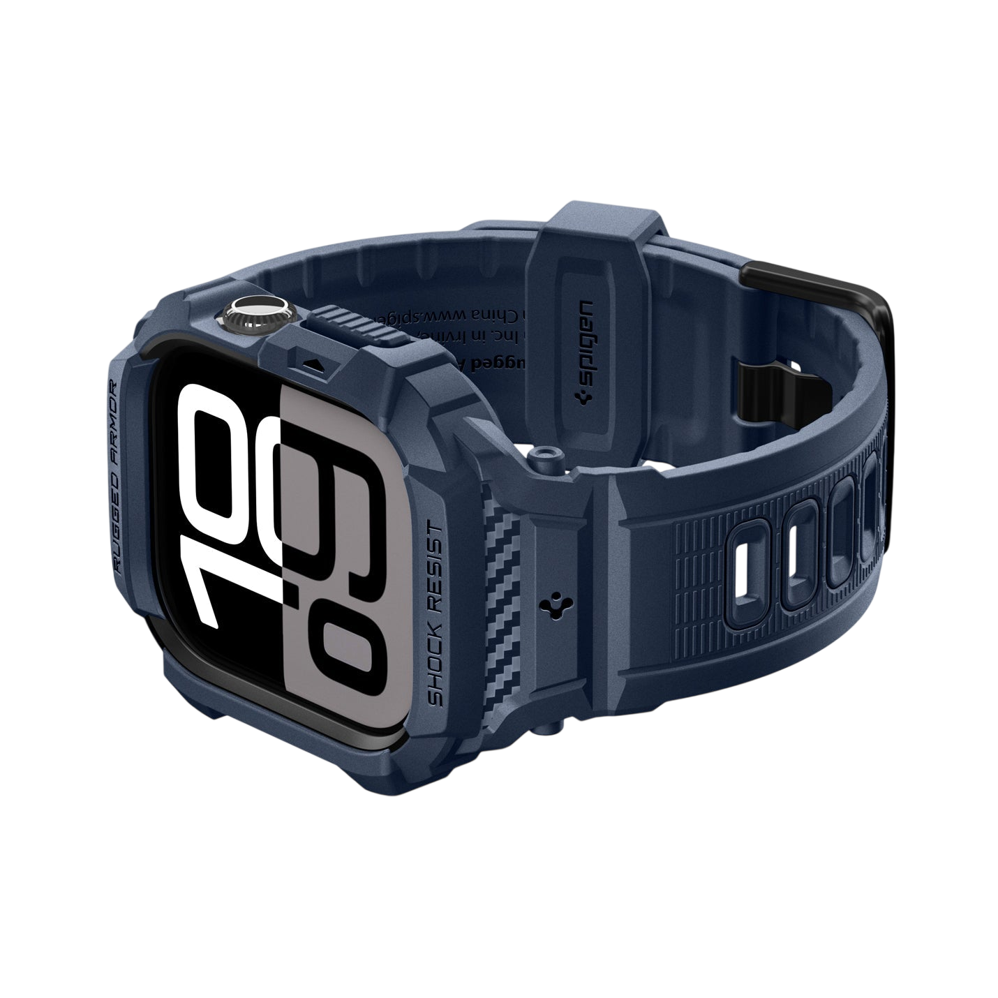 حافظة سبجن روجيد أرمور برو 2 + حزام لساعات أبل ووتش سيريز 11 / 10 46مم