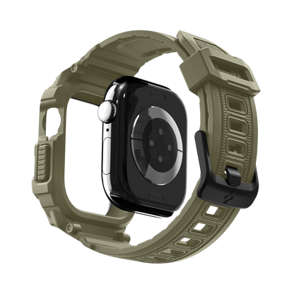 حافظة سبجن روجيد أرمور برو 2 + حزام لساعات أبل ووتش سيريز 11 / 10 46مم