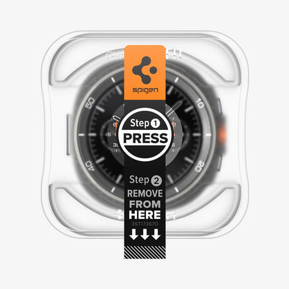 Spigen GLAS.tR EZ Fit Screen Protector for Samsung Galaxy Watch8 Classic - 2 Pack