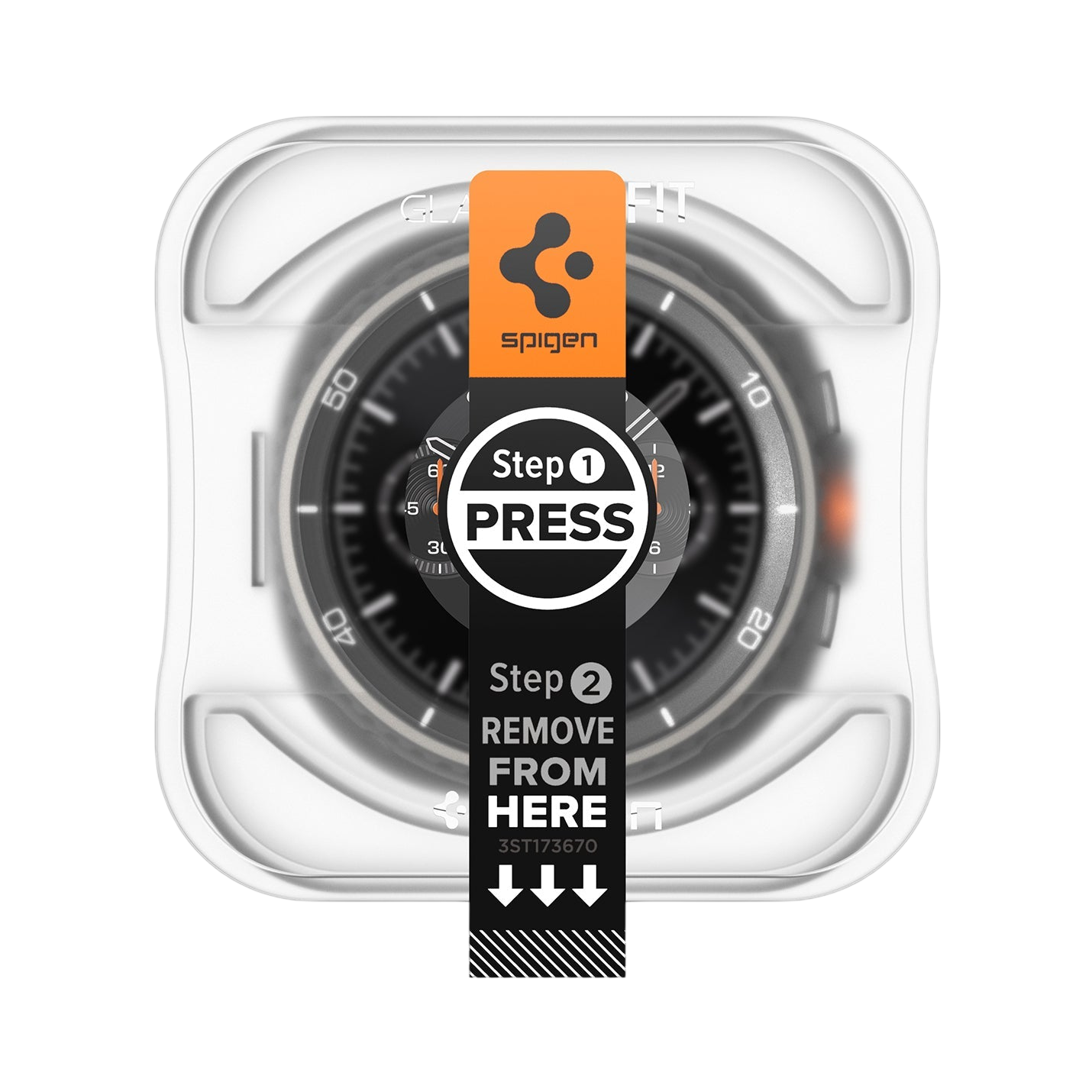 Spigen GLAS.tR EZ Fit Screen Protector for Samsung Galaxy Watch8 Classic - 2 Pack