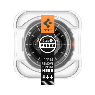 Spigen GLAS.tR EZ Fit Screen Protector for Samsung Galaxy Watch8 Classic - 2 Pack