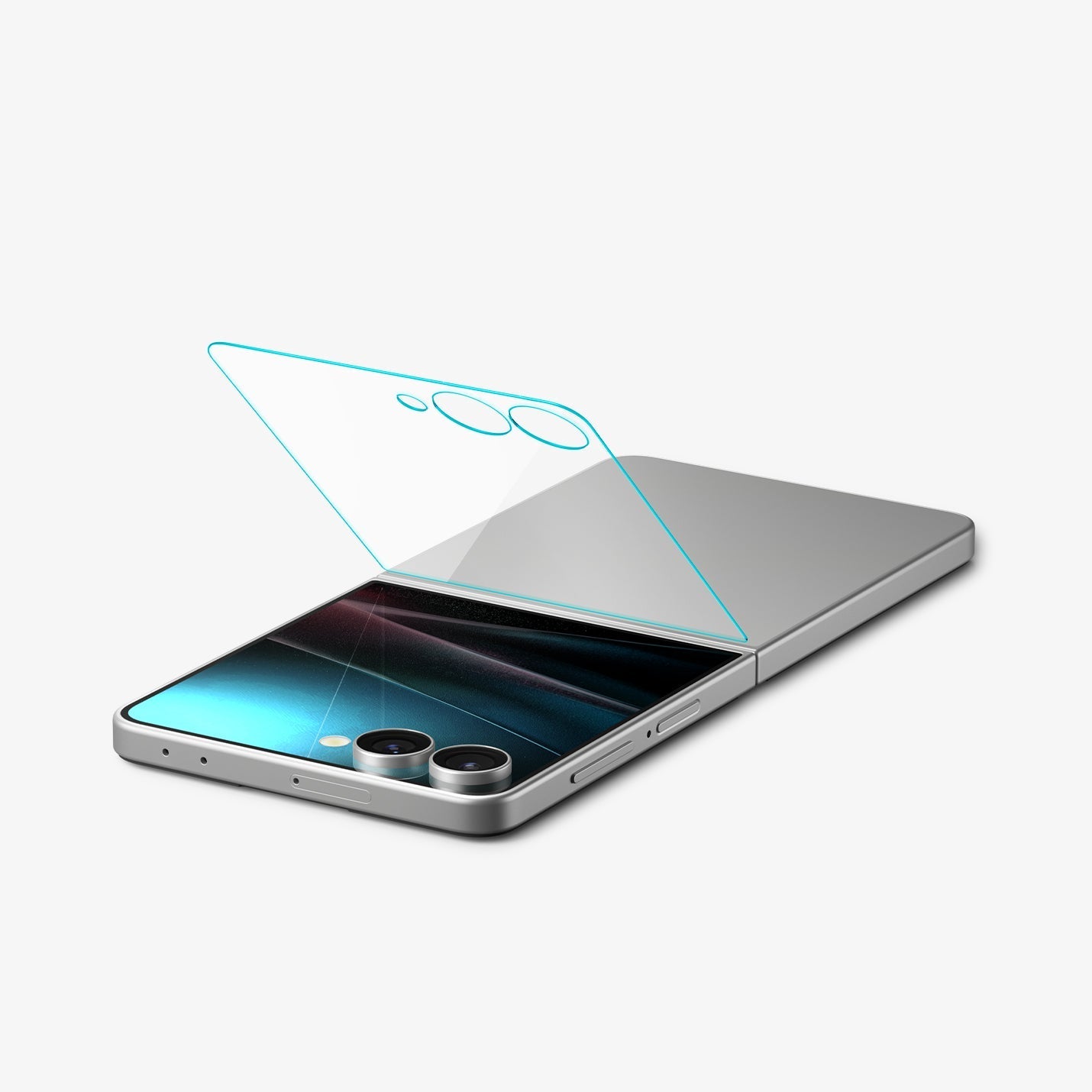 واقي شاشة سبجن GLAS.tR EZ Fit لجهاز سامسونج جالاكسي Z Flip 7 - عبوة من 2