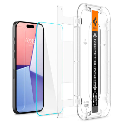 Spigen iPhone 15 Pro Screen Protector EZ FIT GLAS.tR - 1 Pack