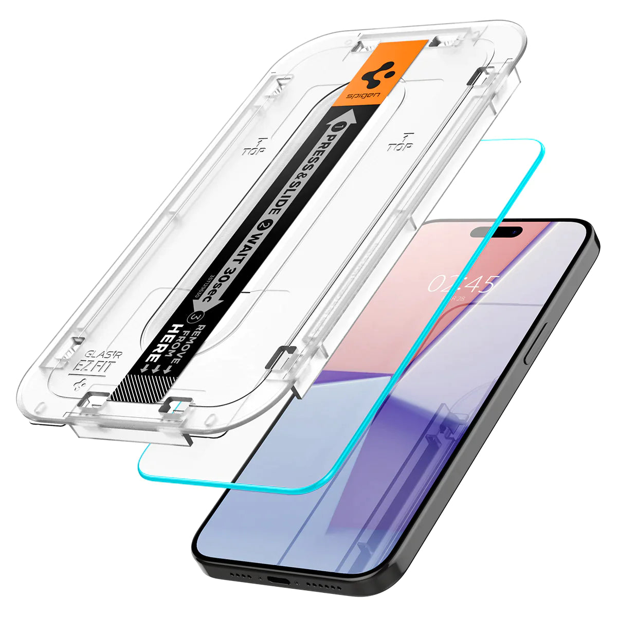 Spigen iPhone 15 Pro Max Pack (Screen protector + Crystal Flex Clear Case + 27W Arc charger)