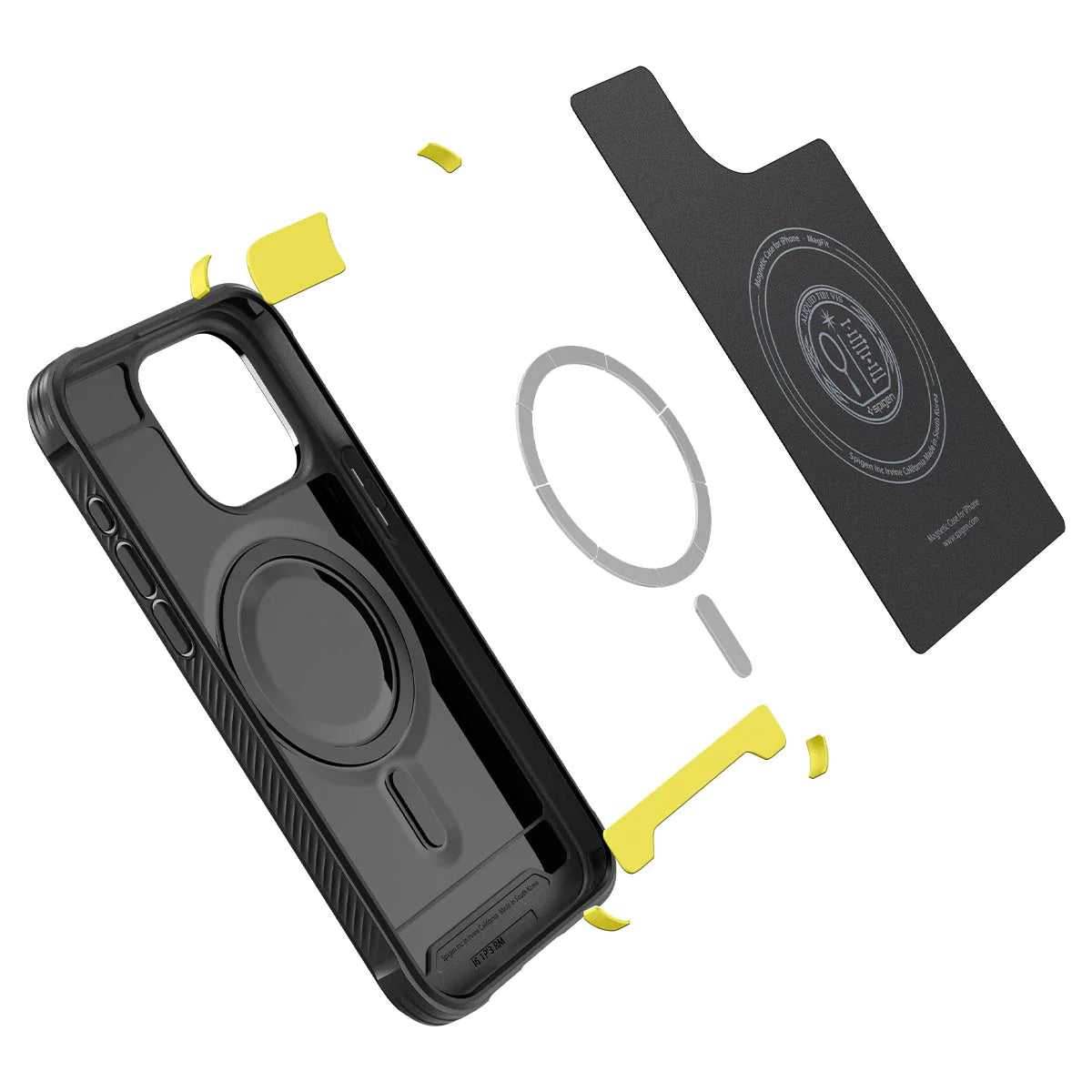 Spigen iPhone 15 Pro Case Rugged Armor (MagFit) - Matte Black