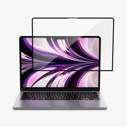 واقي شاشة Spigen GLAS.tR SLIM لجهاز MacBook Air (M4 / M3 / M2)