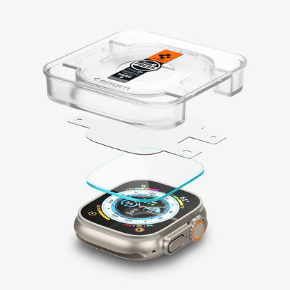 Spigen Apple Watch Ultra 2 / Ultra 1 (49mm) Screen Protector EZ FIT Glas.tR - 2 Pack