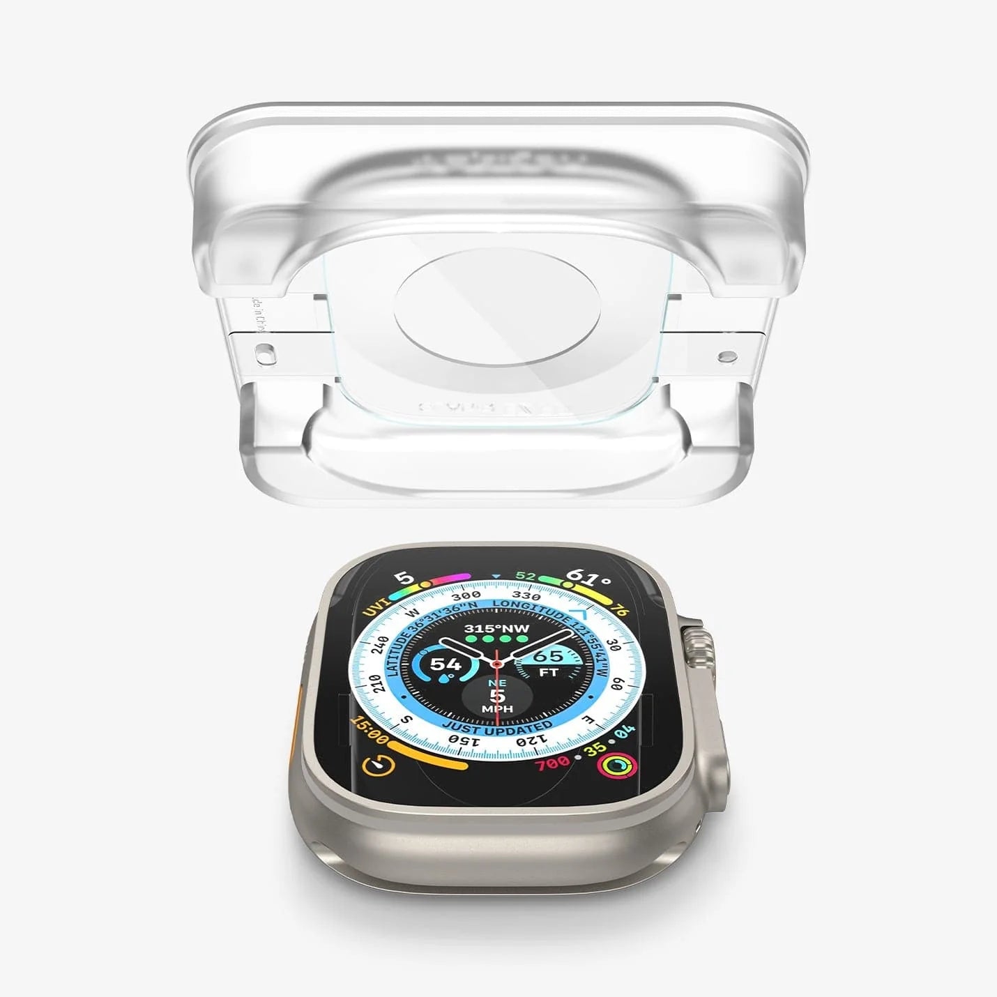 Spigen Apple Watch Ultra 2 / Ultra 1 (49mm) Screen Protector EZ FIT Glas.tR - 2 Pack