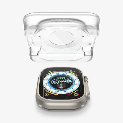 Spigen Apple Watch Ultra 2 / Ultra 1 (49mm) Screen Protector EZ FIT Glas.tR - 2 Pack