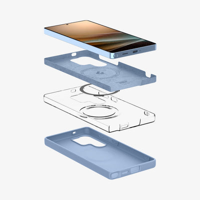 حافظة Spigen Silicone Fit (MagFit) لهاتف Samsung Galaxy S25 Ultra