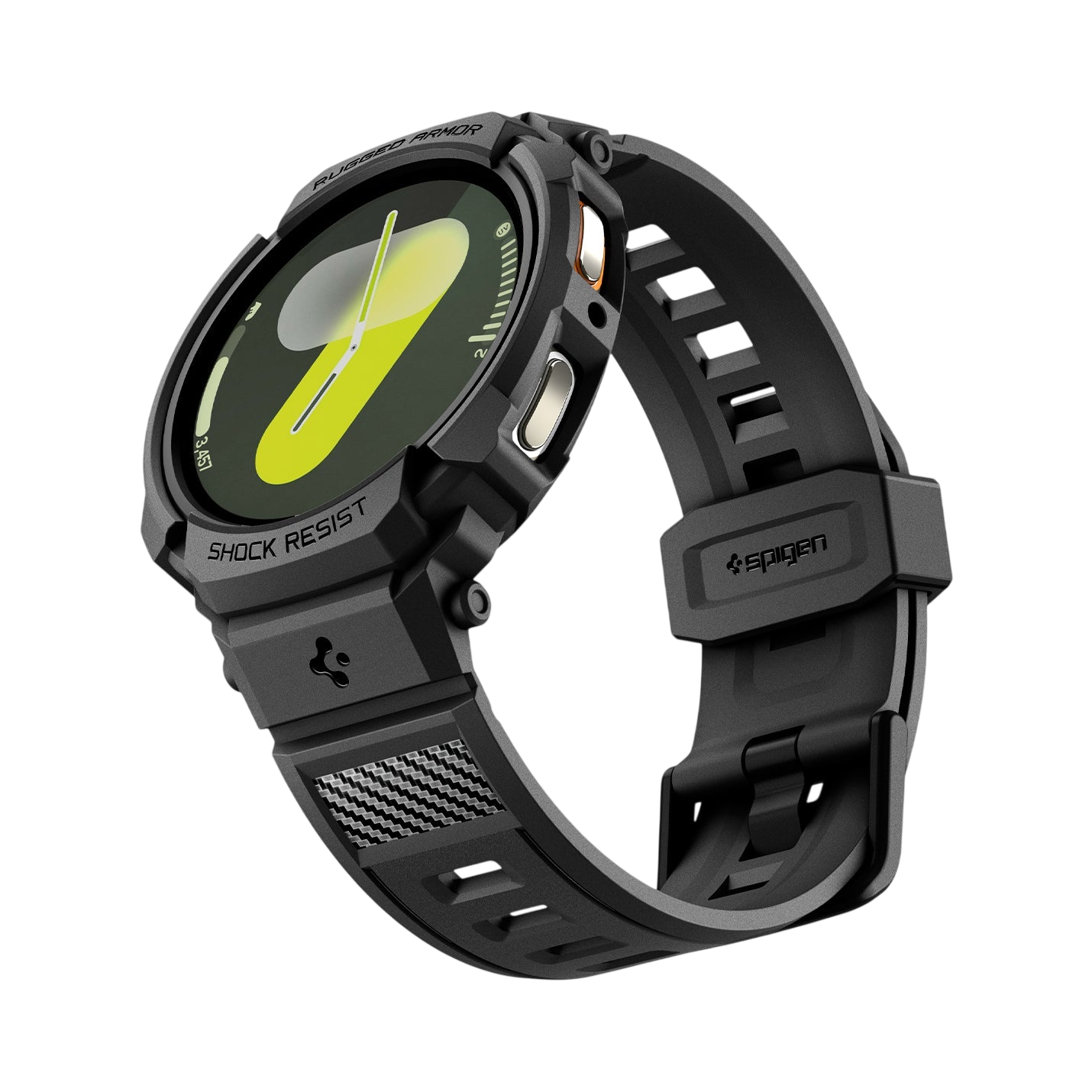 Spigen Rugged Armor Pro (Case + Band) For Samsung Galaxy Watch 8 Series 44mm