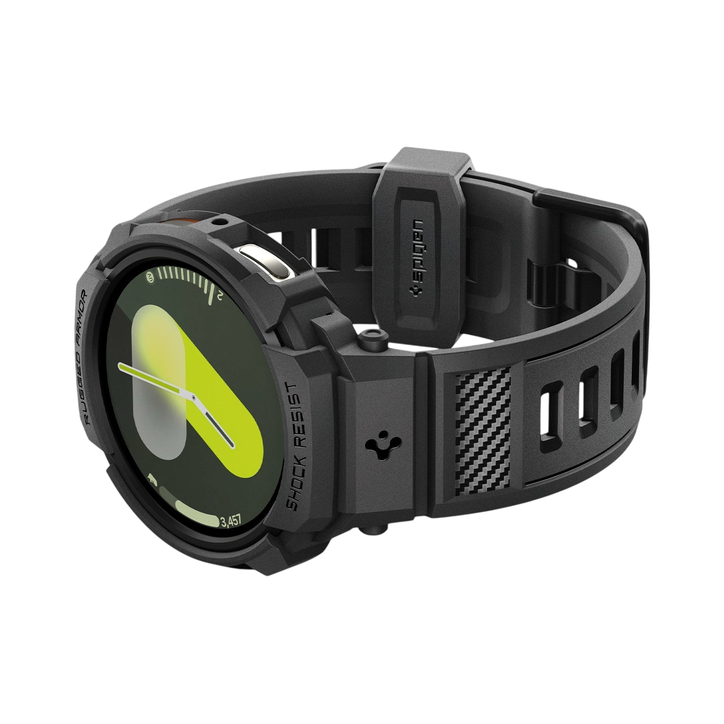 Spigen Rugged Armor Pro (Case + Band) For Samsung Galaxy Watch 8 Series 44mm