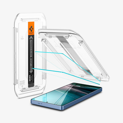 حامي شاشة Spigen GLAS.tR EZ Fit لجهاز Samsung Galaxy S25 Ultra - عبوة من 2