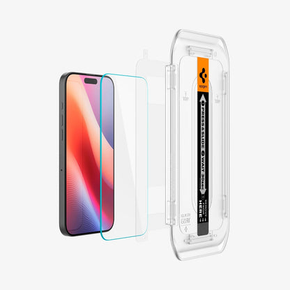 واقي شاشة Spigen iPhone 16 Pro - GLAS.tR EZ Fit - عبوة واحدة