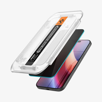 Spigen iPhone 16 Pro Max Screen Protector - GLAS.tR EZ Fit Privacy - 1 Pack