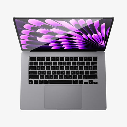 واقي شاشة Spigen GLAS.tR SLIM لجهاز MacBook Air (M4 / M3 / M2)