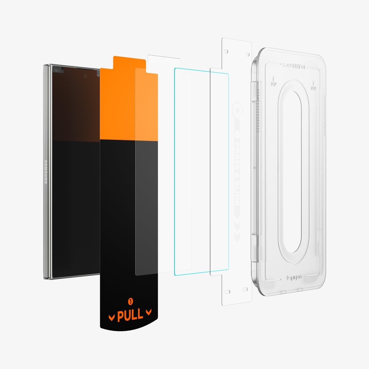 واقي شاشة سبجن GLAS.tR EZ Fit Pro لجهاز سامسونج جالاكسي Z Fold 7 - عبوة من 2