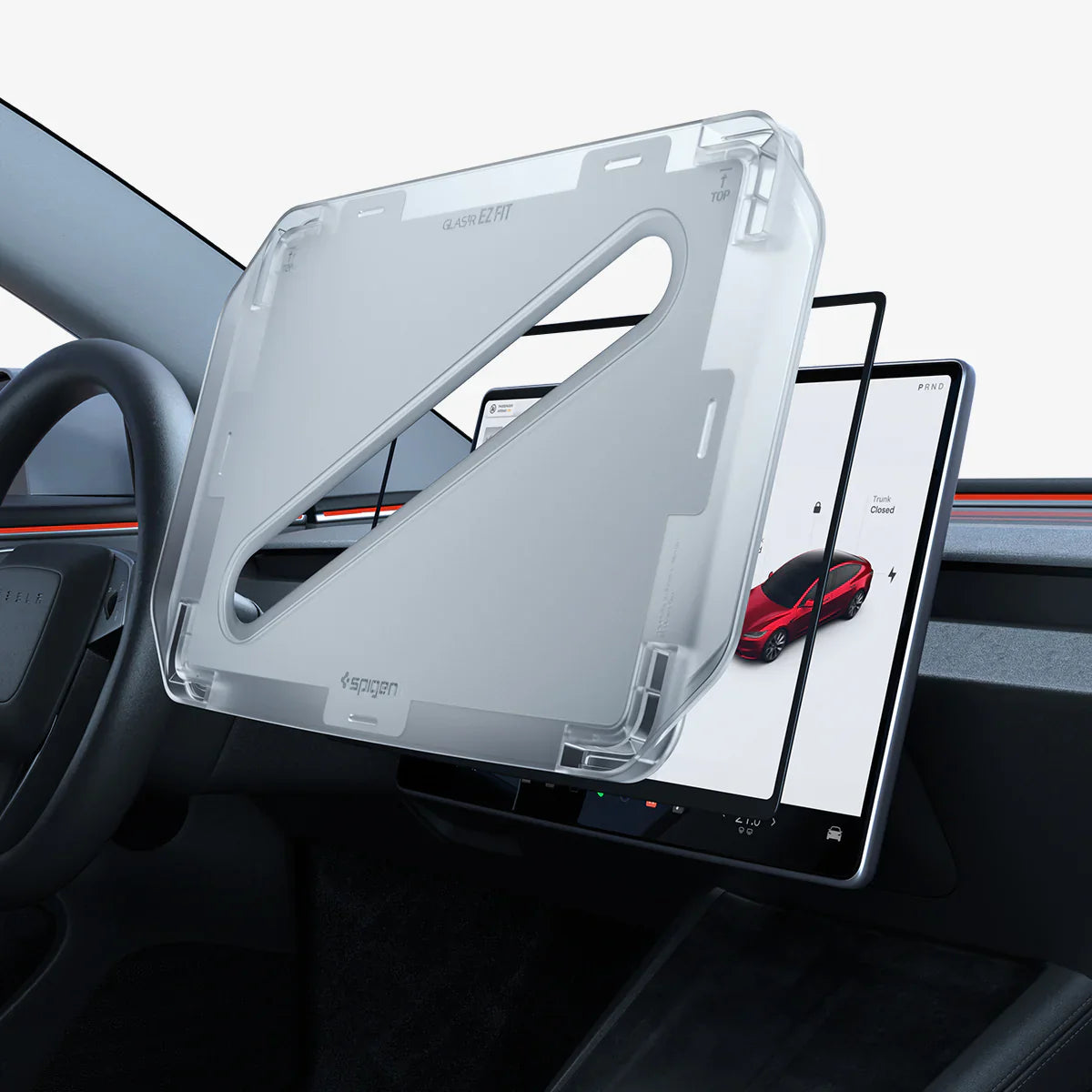 Spigen Tempered Glass Spigen Tesla tR Slim Anti Glare Screen Protector (Rear Display) 1 Pack - Tesla Model 3 (2025/2024) - Y (2025)