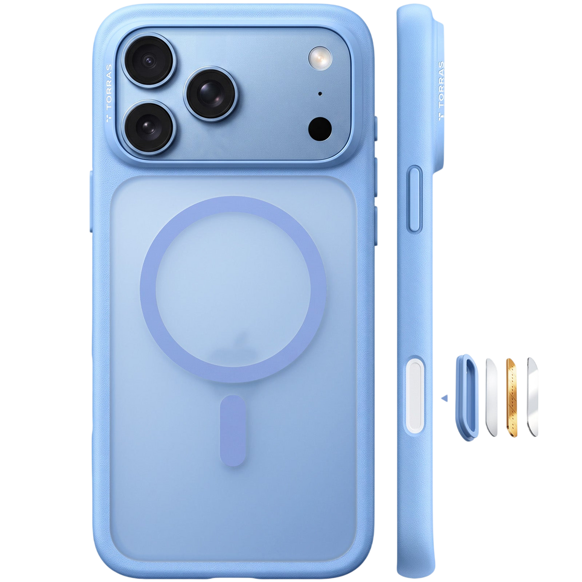 Torras Guardian-Mag Case for iPhone 17 Pro Max / iPhone 18 Pro Max - Blue 