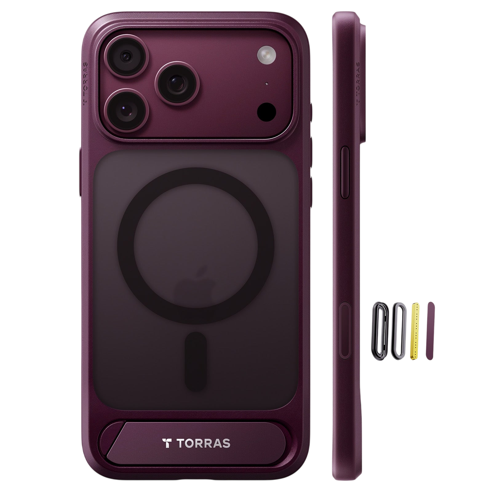 Torras Ostand L1 Case for iPhone 17 Pro Max / iPhone 18 Pro Max - Purple 