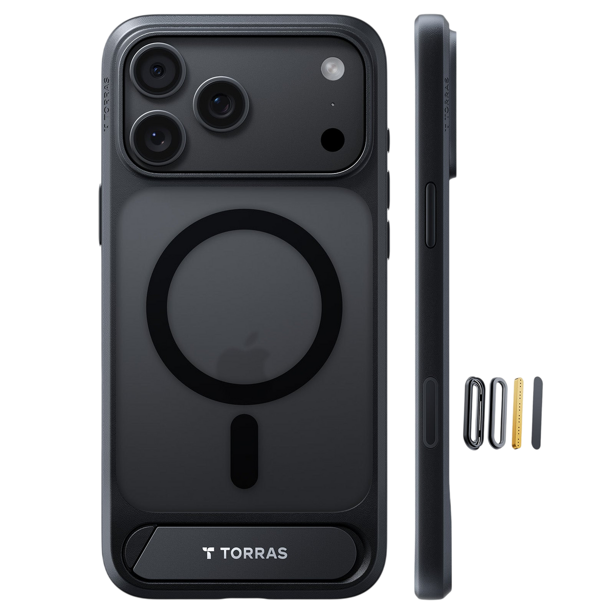 Torras Ostand L1 Case for iPhone 17 Pro / iPhone 18 Pro - Black 