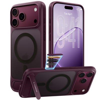 Torras Ostand L1 Case for iPhone 17 Pro Max / iPhone 18 Pro Max - Purple 
