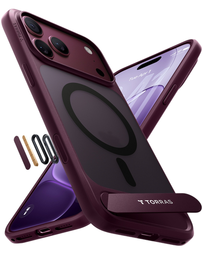 Torras Ostand L1 Case for iPhone 17 Pro Max / iPhone 18 Pro Max - Purple 