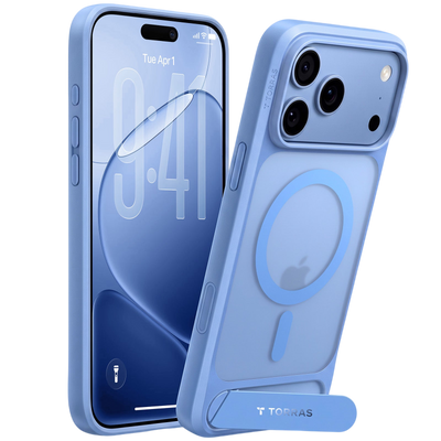 Torras Ostand L1 Case for iPhone 17 Pro Max / iPhone 18 Pro Max - Blue 