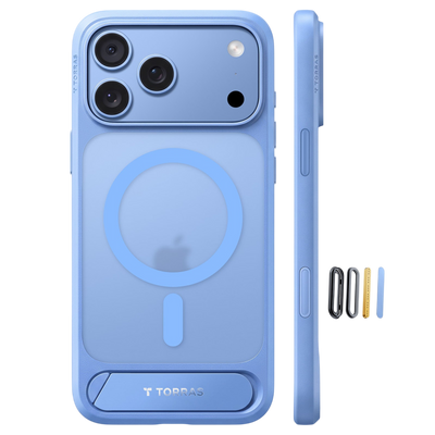Torras Ostand L1 Case for iPhone 17 Pro Max / iPhone 18 Pro Max - Blue 