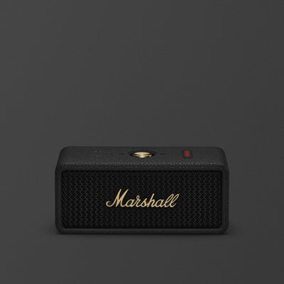 Marshall Emberton III Portable Bluetooth Speaker - Black & Brass 