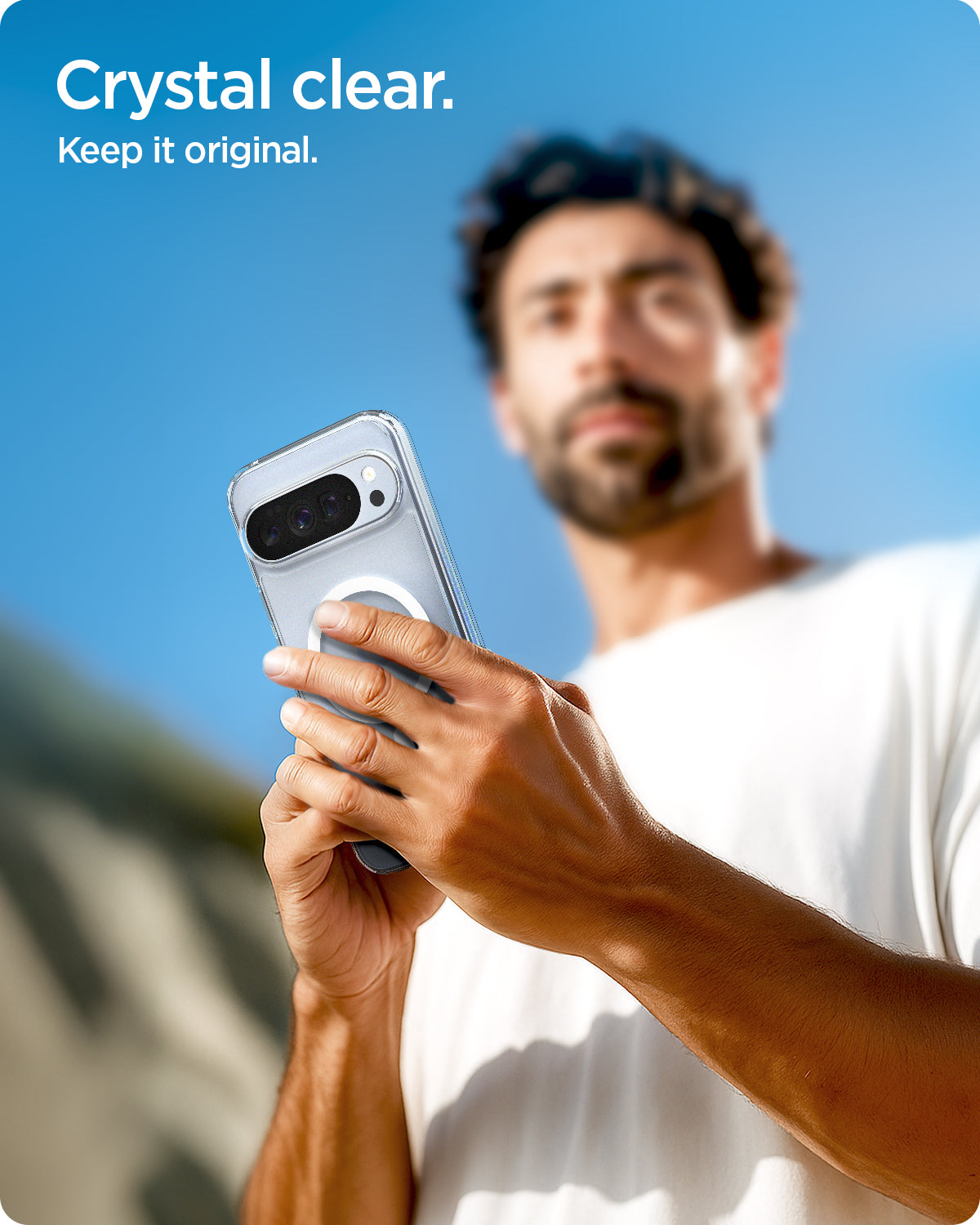 حافظة سبجن الترا هايبرد حلقة معدنية (MagFit) لجوجل بيكسل 10 برو XL