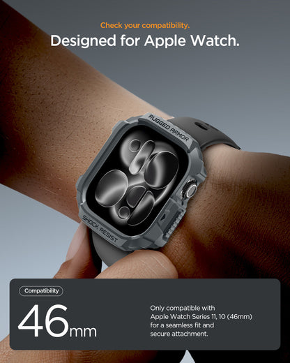 Spigen Rugged Armor 2 Case for Apple Watch Series 11 / Series 10 46mm