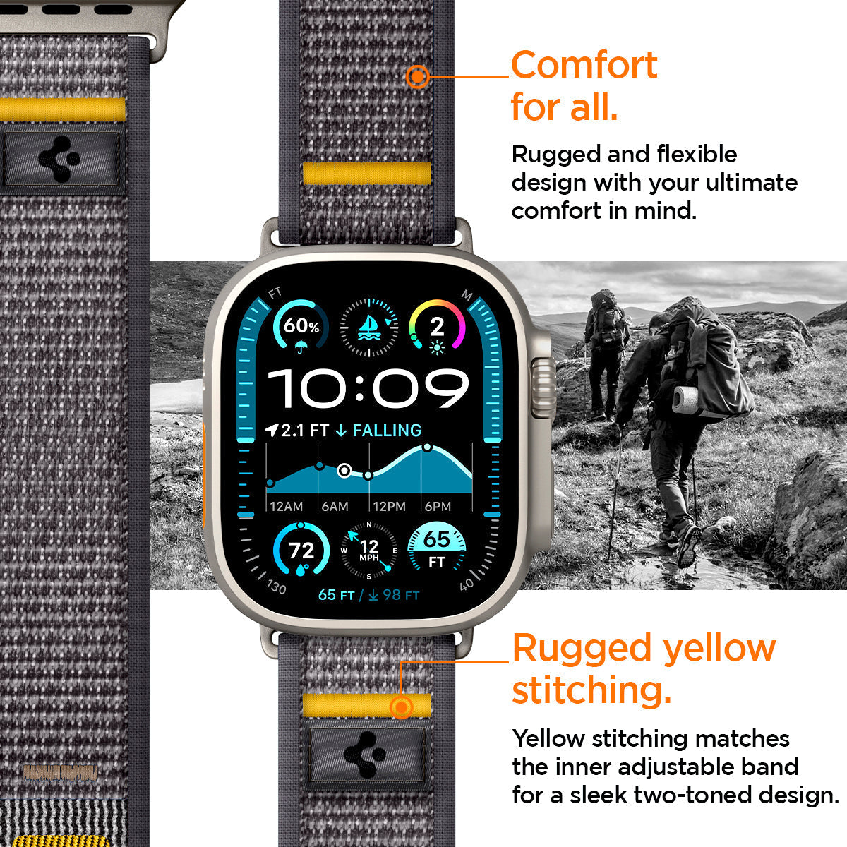 Spigen Athlex Air Watch Band for Apple Watch 49mm / 46mm / 45mm