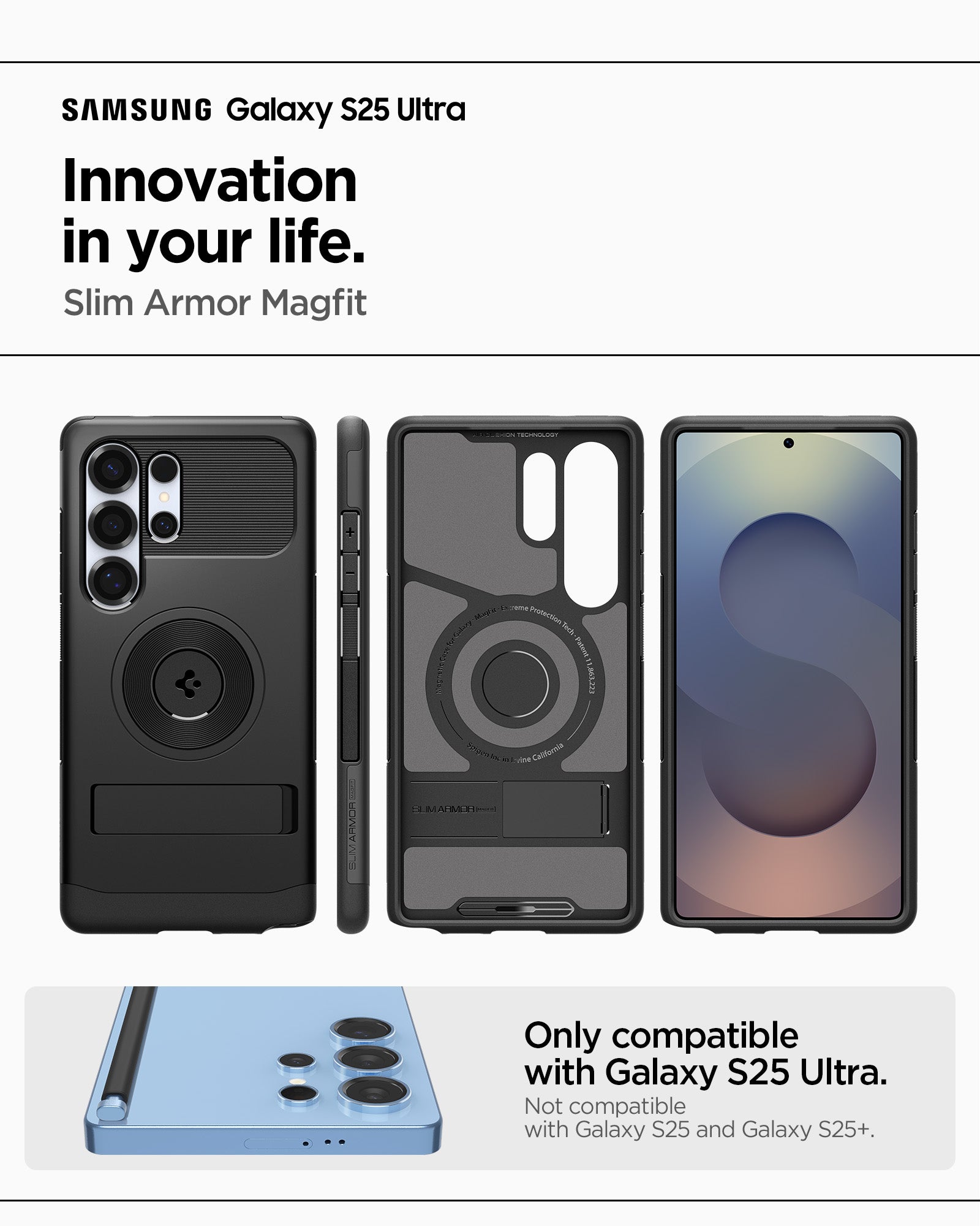 Spigen Slim Armor (MagFit) Case for Samsung S25 Ultra
