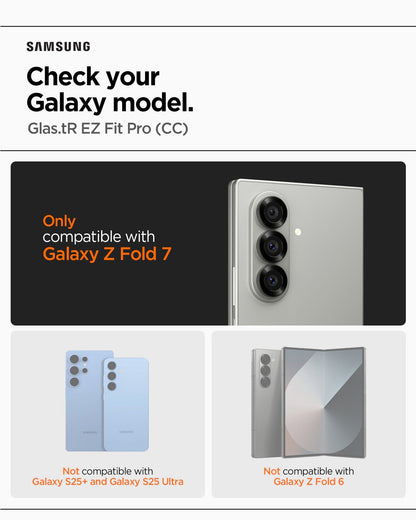 Spigen GLAS.tR EZ Fit Pro Screen Protector for Samsung Galaxy Z Fold 7 - 2 Pack