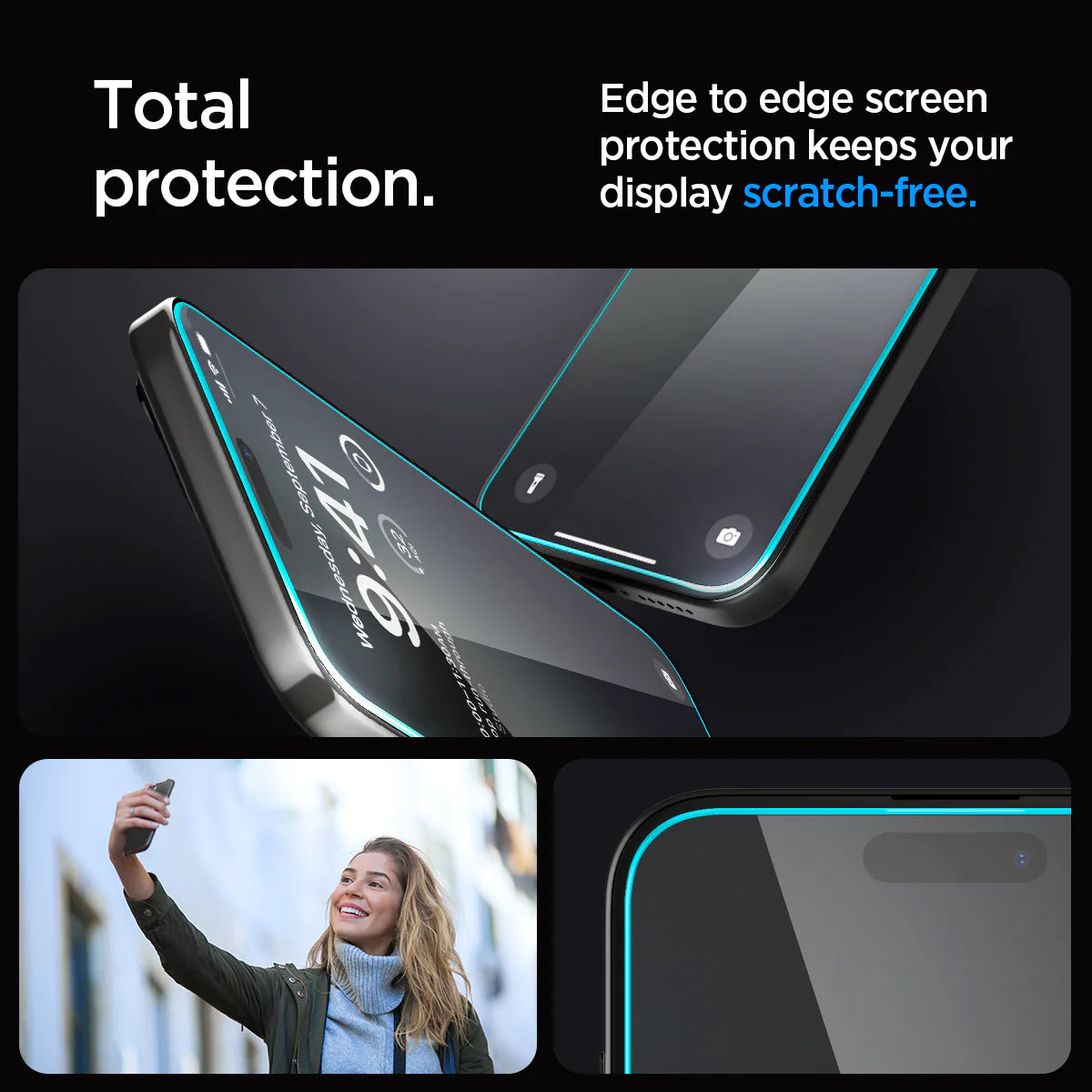 Spigen iPhone 15 Pro Max Screen Protector EZ FIT GLAS.tR - 2 Pack