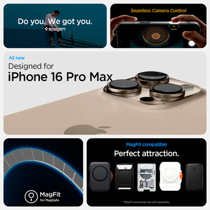 Spigen Ultra Hybrid T (MagFit + Camera Control) Case for iPhone 16 Pro Max