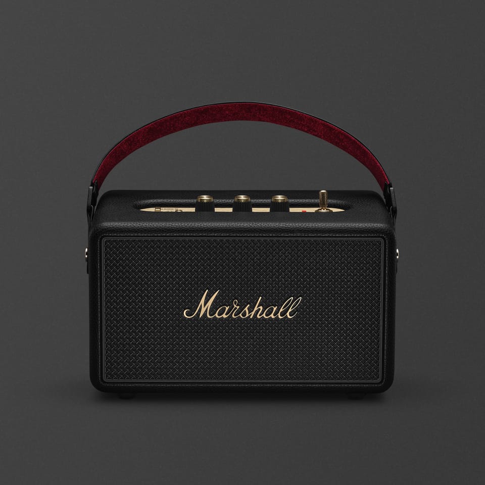 Marshall Kilburn III Portable Bluetooth Speaker - Black & Brass 