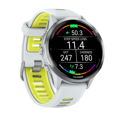 Garmin Forerunner 970 Whitestone - left face
